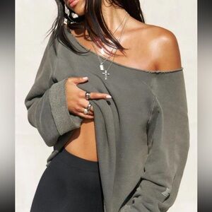 Joah Brown slouchy pullover sweatshirt